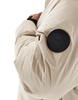 Jack & Jones Premium oversized shell puffer jacket in beige