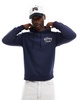 Another Influence elevate oversized hoodie in navy