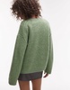 ARKET wool rich hairy knit sweater with mohair in green