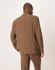 ASOS DESIGN slim suit jacket in khaki texture