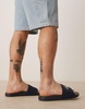 Calvin Klein Jeans large logo slides in navy