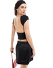 ASOS DESIGN open back t-shirt in black