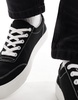 ASOS DESIGN plimsoll sneakers in black
