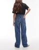 ARKET Coral high waist relaxed leg jeans in light wash blue