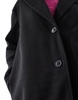 Pieces oversized tailored maxi coat in black