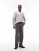 AllSaints Underground oversized sweatshirt in machine gray