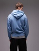 Carhartt WIP Nelson zip up hoodie in light blue