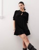 Reclaimed Vintage cord tea dress in black