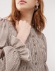 Reclaimed Vintage shirt with shirring in check