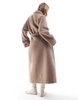 ASOS DESIGN borg maxi robe in brown