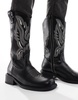 ASOS DESIGN chelsea boots in black with square toe