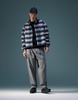 ASOS DESIGN boxy oversized shirt in navy brushed check