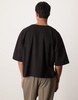 ASOS DESIGN oversized dropped shoulder boxy T-shirt with scoop neck in black
