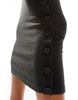 French Connection cozy knit crew neck midi pencil dress in green