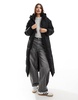 Vero Moda longline padded coat in black