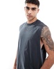 Bershka worker tank in black