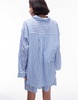 Topshop striped beach shirt in blue - part of a set