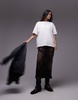 AllSaints Underground oversized T-shirt with back logo in white