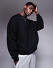 ASOS DESIGN heavyweight extreme oversized sweatshirt 400gsm in black