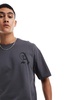 ADPT oversized T-shirt with A backprint in gray