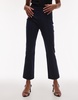 ARKET cropped slim fit straight leg pants in navy blue