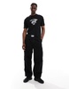 Aape By A Bathing Ape logo hiphop t-shirt in black