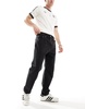 Bershka loose fit jeans in black