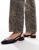 ALDO Clementinne slingback flats with toe cap in black