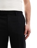 ASOS DESIGN smart straight leg joggers in black