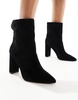 Aldo Sushi Heeled Ankle Boots in Black