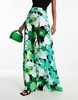 AFRM Deren high rise maxi skirt in green