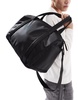 ASOS DESIGN nylon holdall bag in black