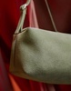 ASOS DESIGN suede buckle boxy shoulder bag in mint