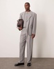ASOS DESIGN slouchy oversized suit jacket in light gray felt