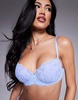Ann Summer Sexy Lace padded plunge bra in light blue