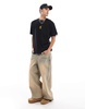 AAPE by A Bathing Ape faded backprint T-shirt logo in black