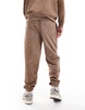 Another Influence acid wash sweatpants in brown