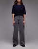 ARKET Cloud low rise baggy wide leg jeans in washed gray