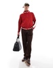 Cotton On zip up knit scarlet red