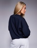 Armani Exchange central logo sweatshirt in navy