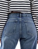 Bershka straight leg jeans in dark wash