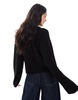 Miss Selfridge knitted contrast floral jacquard cardigan