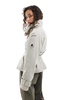 ASOS DESIGN short linen trench coat in stone