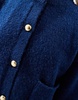 ASOS DESIGN crew neck cardigan with pockets in navy