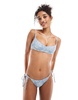 Billabong trippin tides helena underwire bikini top in denim blue