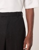 ASOS DESIGN smart high waist straight leg pants in black shimmer