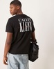 Calvin Klein Jeans logo back print T-shirt in black
