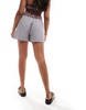 ASOS DESIGN tailored pull on short in gray