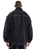 Bershka denim jacket in black -set