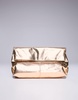 ASOS DESIGN fold over clutch bag in gold